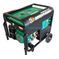 6.5 / 7.0kVA Electric Power Portable Prtrol Generator avec poignée et roues